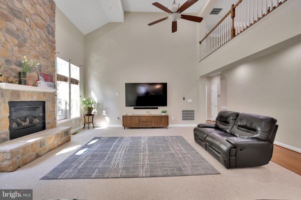 Fireplace, Interior, Living room, Stone Walls, Wood Texture Flooring