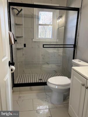 Bathroom, Glass Shower, Interior, Marble, Marble Walls
