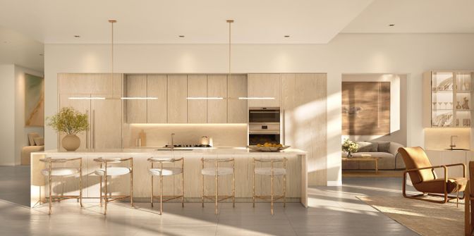 Interior, Kitchen, Pendant Lights, Recessed Lighting, Stainless Steel Appliances
