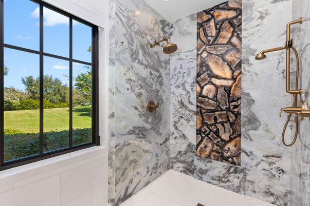 Bathroom, Interior, Marble Walls