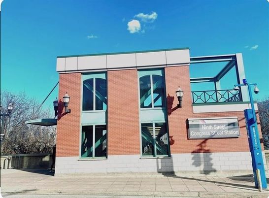 Exterior, Facade, Brick Facade, Modern