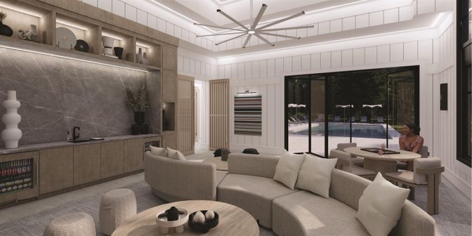 Dining room, Interior, Living room, Pendant Lights