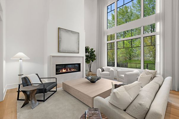 Fireplace, Interior, Living room, Wood Texture Flooring