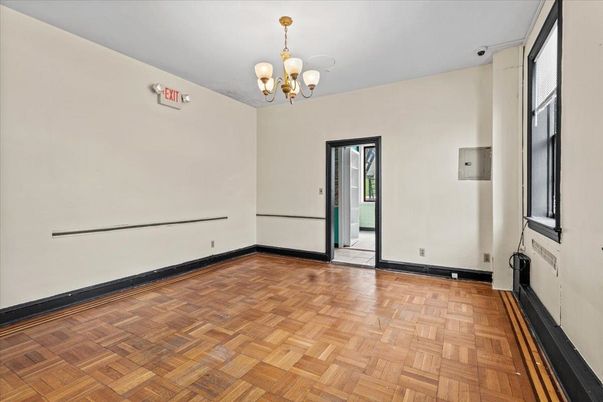Chandelier, Empty room, Interior, Wood Texture Flooring