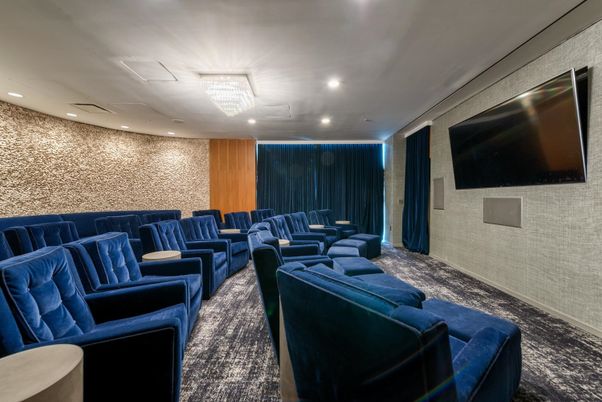 Home Theatre Room, Interior, Projection Screen, Recessed Lighting, Theatre Room