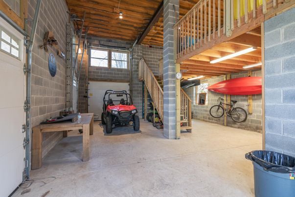 Interior, Stone Walls, Wooden Beams