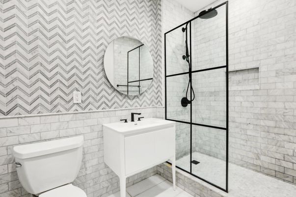 Bathroom, Glass Shower, Interior