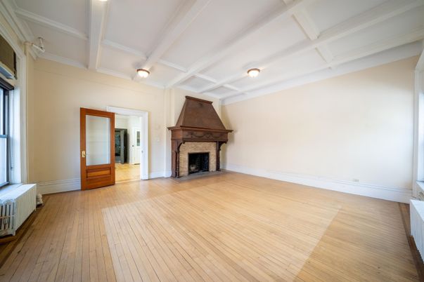 Empty room, Fireplace, Interior, Wood Texture Flooring