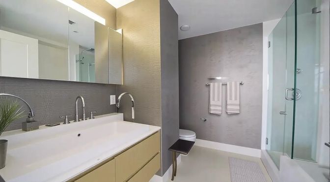 Bathroom, Glass Shower, Interior