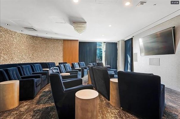 Interior, Projection Screen, Recessed Lighting, Theatre Room