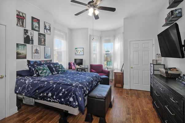 Bedroom, Interior, Wood Texture Flooring