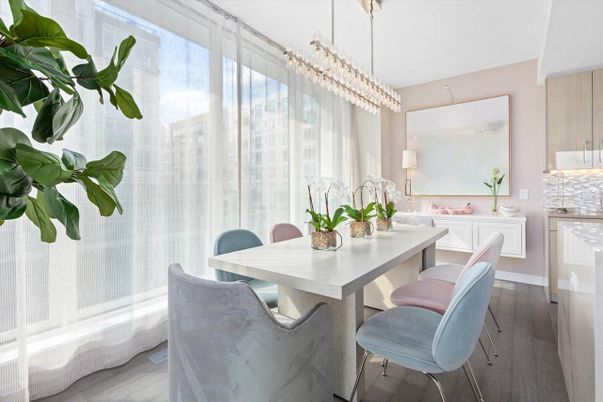 Chandelier, Dining room, Interior, Pendant Lights, Wood Texture Flooring
