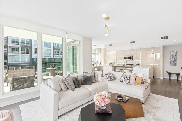 Interior, Kitchen, Living room, Pendant Lights, Recessed Lighting, Stainless Steel Appliances, Wood Texture Flooring