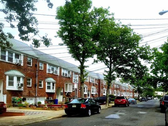 Exterior, Facade, Brick Facade, Condo Building
