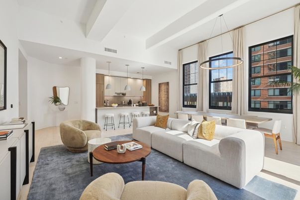 Dining room, Interior, Kitchen, Living room, Pendant Lights, Recessed Lighting, Wood Texture Flooring