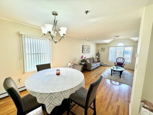 Chandelier, Dining room, Interior, Living room, Wood Texture Flooring