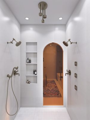 Bathroom, Interior, Recessed Lighting