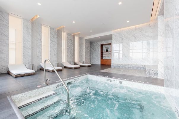 Interior, Marble Walls, Pool, Recessed Lighting