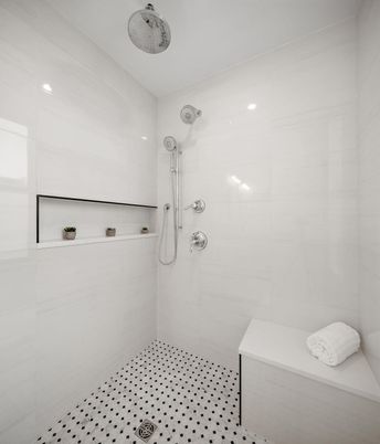 Bathroom, Interior, Recessed Lighting