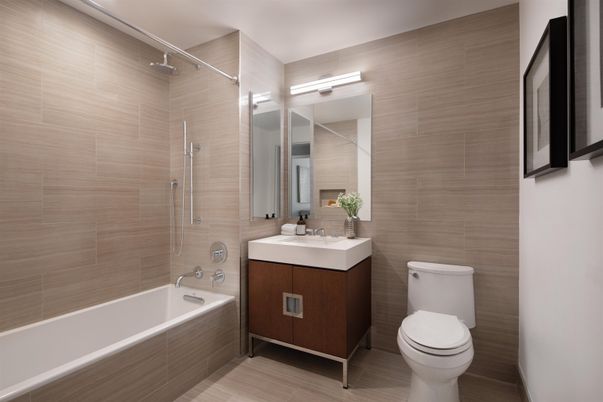 Bathroom, Interior, Wood Texture Flooring