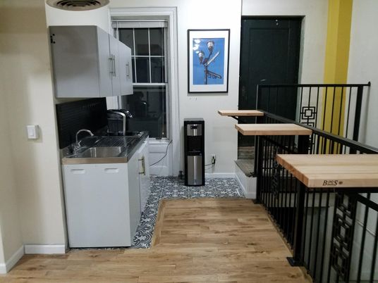 Interior, Kitchen, Wood Texture Flooring