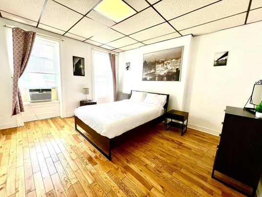Bedroom, Interior, Wood Texture Flooring