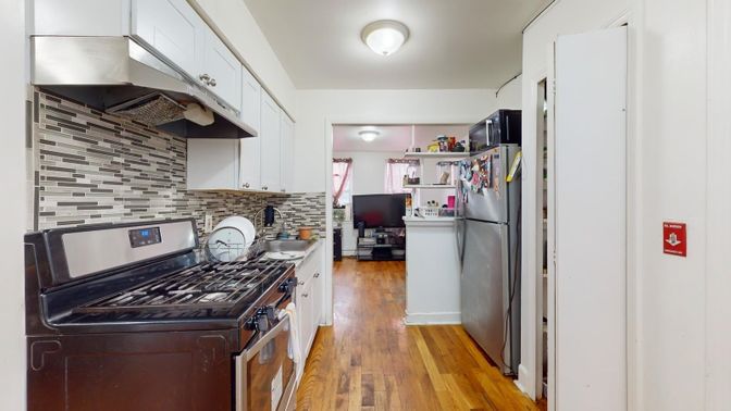 Interior, Kitchen, Wood Texture Flooring