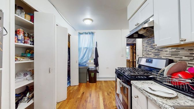 Interior, Kitchen, Wood Texture Flooring