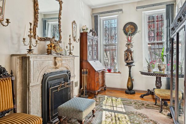 Fireplace, Interior, Wood Texture Flooring