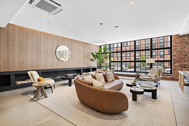 Fireplace, Interior, Living room, Recessed Lighting, Stone Walls