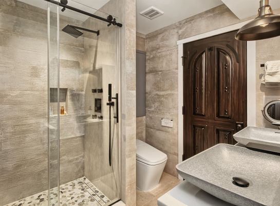 Bathroom, Glass Shower, Interior