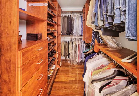 Interior, Walk-in Closets, Wood Texture Flooring