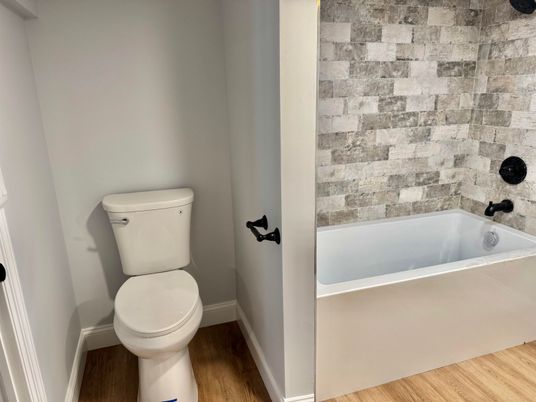Bathroom, Interior, Wood Texture Flooring