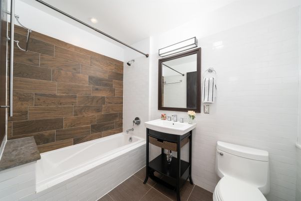 Bathroom, Interior, Recessed Lighting, Wooden Walls