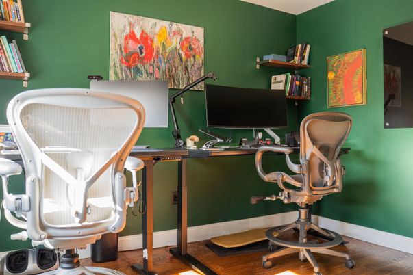 Home Office, Interior, Wood Texture Flooring