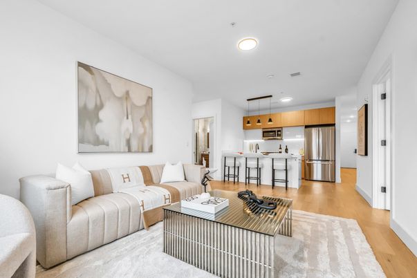 Interior, Kitchen, Living room, Pendant Lights, Recessed Lighting, Stainless Steel Appliances, Wood Texture Flooring