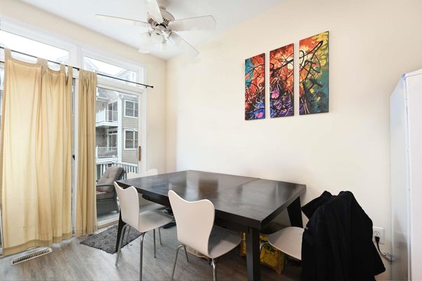Dining room, Interior, Wood Texture Flooring