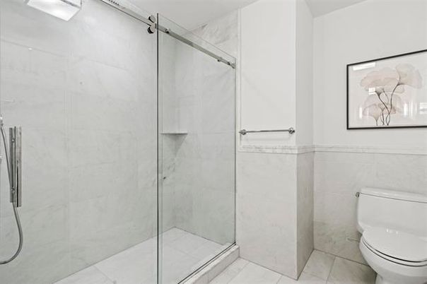 Bathroom, Glass Shower, Interior, Marble Walls