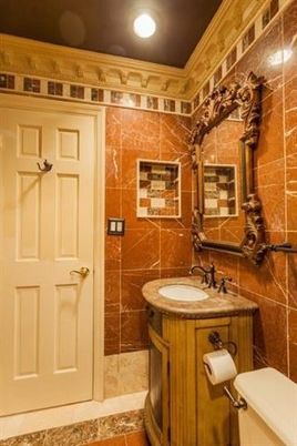 Bathroom, Interior, Recessed Lighting