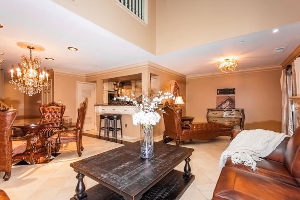 Chandelier, Dining room, Interior, Recessed Lighting