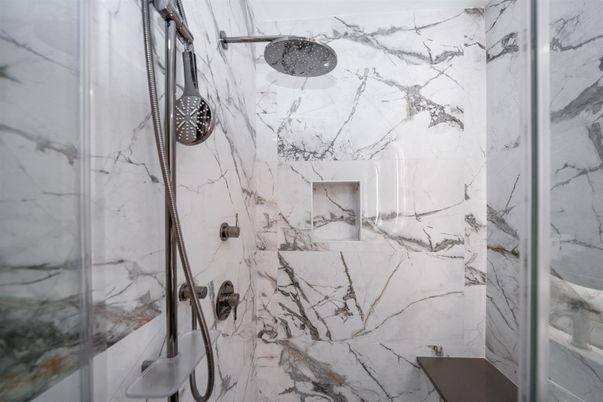 Bathroom, Interior, Marble Walls