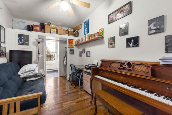 Home Office, Interior, Piano, Wood Texture Flooring