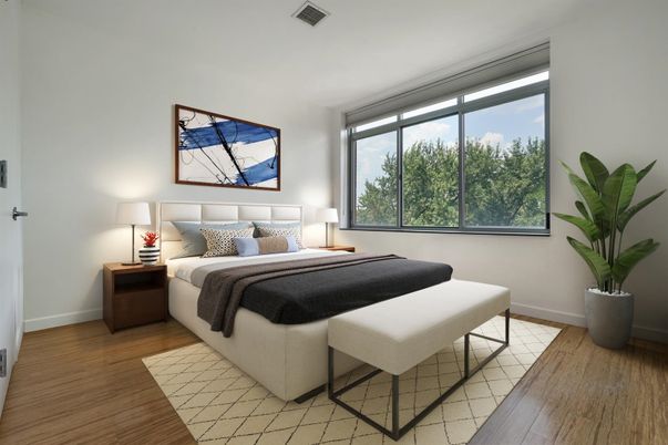 Bedroom, Interior, Wood Texture Flooring