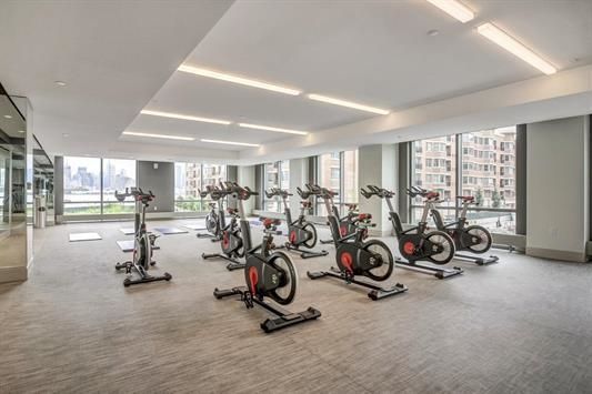 Fitness Equipment, Gym, Interior, Recessed Lighting