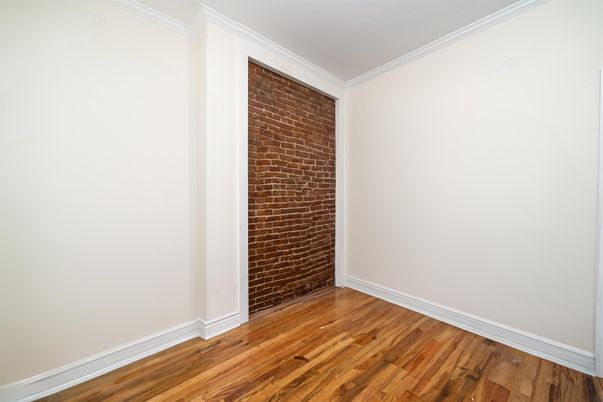 Empty room, Interior, Stone Walls, Wood Texture Flooring