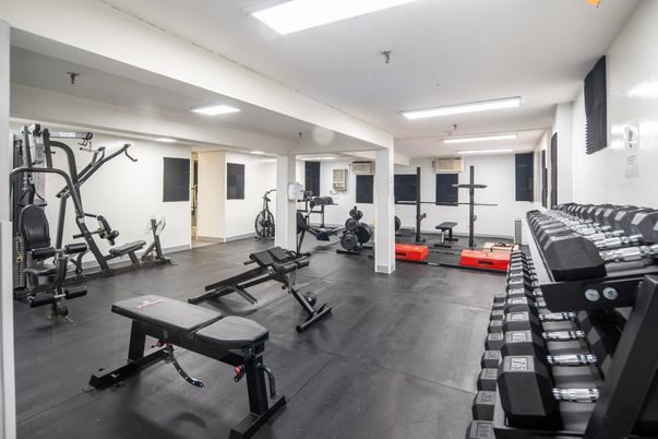 Fitness Equipment, Gym, Interior, Recessed Lighting