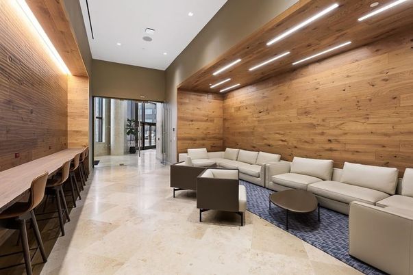 Interior, Living room, Recessed Lighting, Wooden Walls