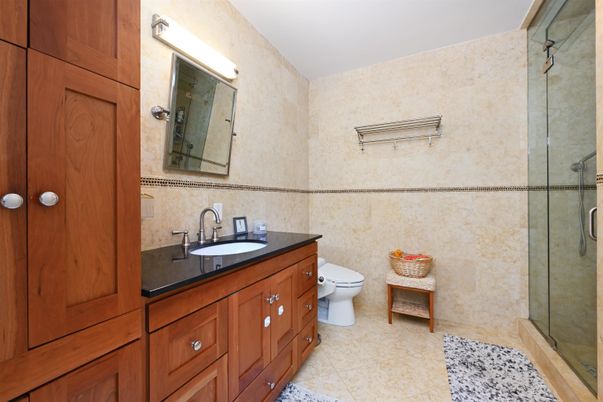 Bathroom, Dual Sink Vanities, Glass Shower, Interior