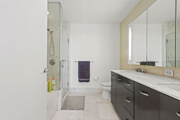 Bathroom, Glass Shower, Interior, Marble