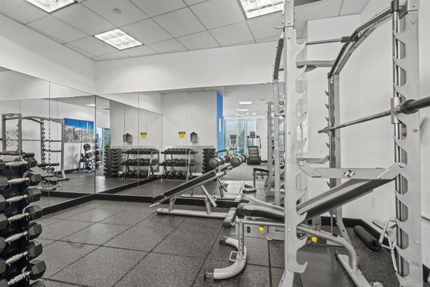 Fitness Equipment, Gym, Interior, Recessed Lighting